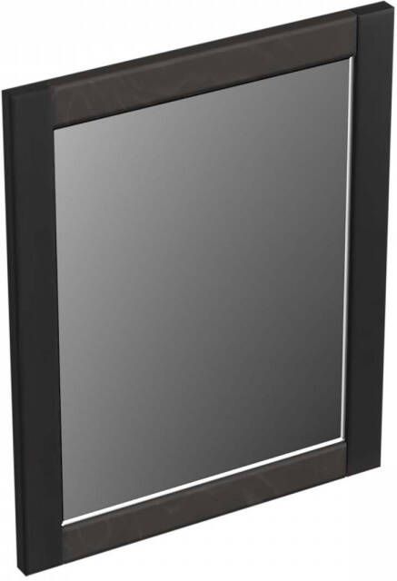 Forzalaqua Gela 2.0 spiegel 40x50cm Rechthoek zonder verlichting met frame Massief Eiken Black oiled 8070135