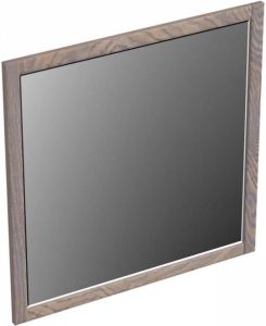 Forzalaqua Gela 2.0 spiegel 80x80cm Vierkant zonder verlichting met frame Massief Eiken Silver Grey 8071600