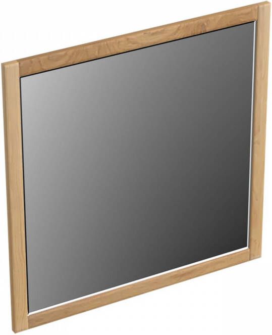 Forzalaqua Gela 2.0 spiegel 80x80cm Vierkant zonder verlichting met frame Massief Eiken Smoke 8071885