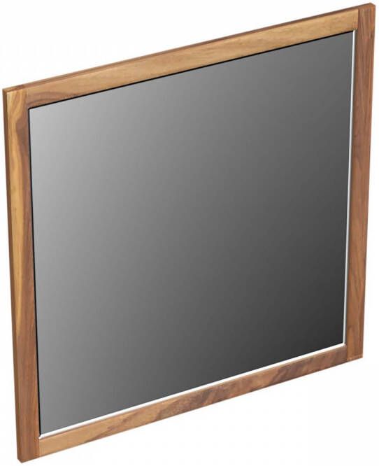 Forzalaqua Gela 2.0 spiegel 80x80cm Vierkant zonder verlichting met frame Massief Eiken Pure Walnut 8070460
