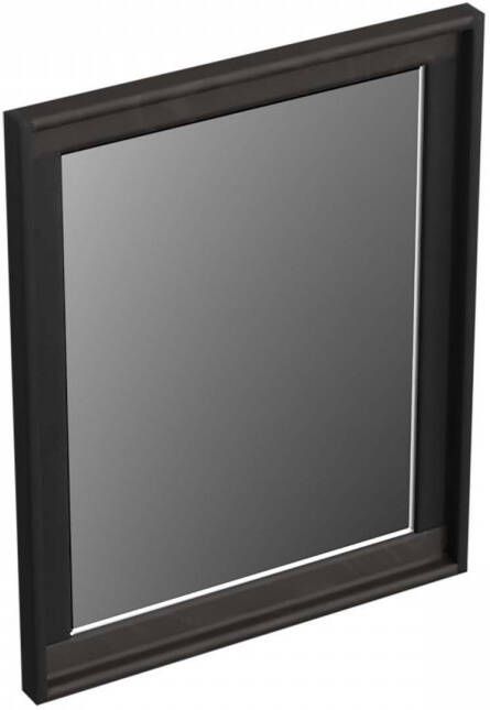 Forzalaqua Reno 2.0 spiegel 40x50cm Rechthoek zonder verlichting met frame Massief Eiken Black oiled 8070265