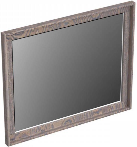 Forzalaqua Reno 2.0 spiegel 59.5x50cm Rechthoek zonder verlichting met frame Massief Eiken Silver Grey 8071710