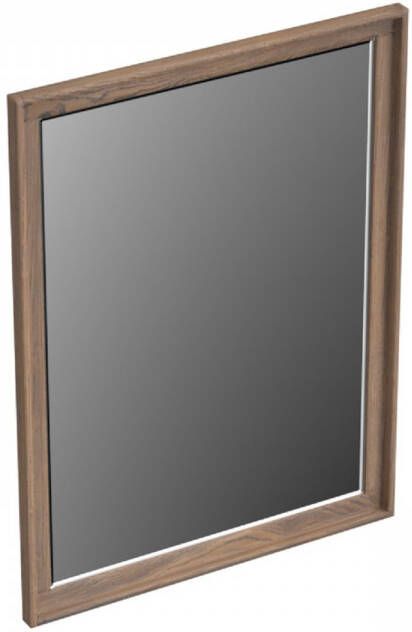 Forzalaqua Reno 2.0 spiegel 59.5x80cm Rechthoek zonder verlichting met frame Massief Eiken Havanna 8071465