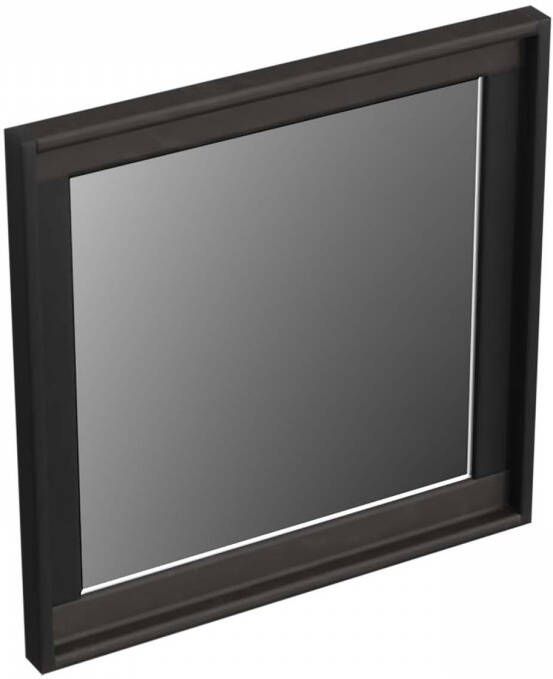 Forzalaqua Spiegel Reno Vierkant 40x2x40 Cm Eiken Black Oiled
