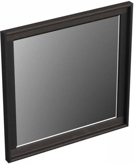 Forzalaqua Spiegel Reno Vierkant 50x2x50 Cm Eiken Black Oiled