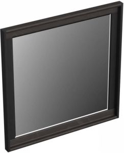 Forzalaqua Reno 2.0 spiegel 50x50cm Vierkant zonder verlichting met frame Massief Eiken Black oiled 8070270