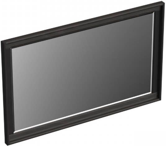 Forzalaqua Reno 2.0 spiegel 80x50cm Rechthoek zonder verlichting met frame Massief Eiken Black oiled 8070280