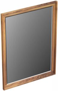Forzalaqua Reno 2.0 spiegel 59.5x80cm Rechthoek zonder verlichting met frame Massief Eiken Pure Walnut 8070610