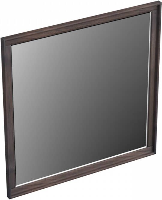 Forzalaqua Reno 2.0 spiegel 80x80cm Vierkant zonder verlichting met frame Massief Eiken Charcoal 8072325