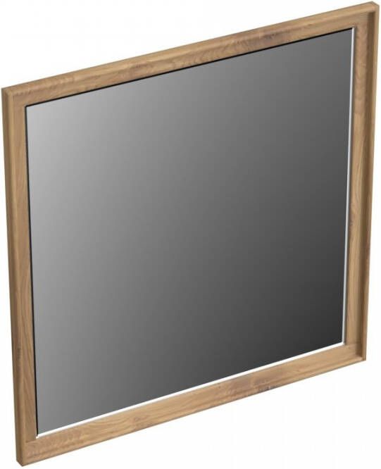 Forzalaqua Reno 2.0 spiegel 80x80cm Vierkant zonder verlichting met frame Massief Eiken Oyster 8071185
