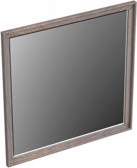 Forzalaqua Reno 2.0 spiegel 80x80cm Vierkant zonder verlichting met frame Massief Eiken Silver Grey 8071755
