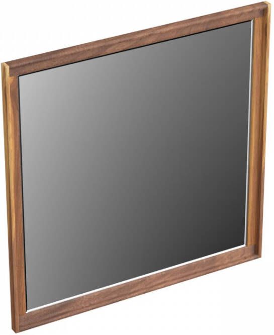 Forzalaqua Reno 2.0 spiegel 80x80cm Vierkant zonder verlichting met frame Massief Eiken Pure Walnut 8070615