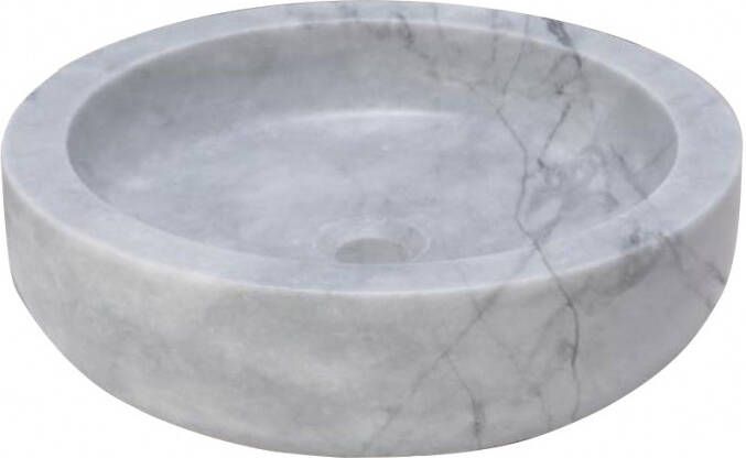 Forzalaqua Waskom Verona Carrara Rond Gepolijst 40x12x cm