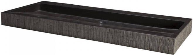 Forzalaqua Wastafel Oslo Hardsteen Gefrijnd Met Kraangat Antraciet 100 5x51 5x9 cm