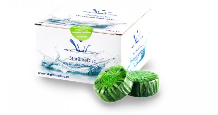 STARBLUEDISC Raybro toebehoren onderdelen voor spoelreservoir toiletblokken groen(12x )