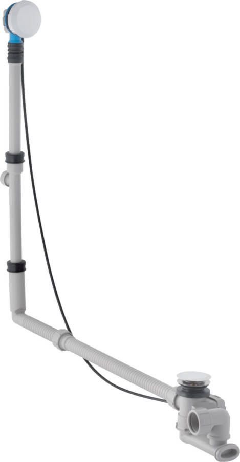GEBERIT badafvoer met draaibediening d52 lengte 73 cm met afbouwset: Glansverchroomd d=40mm