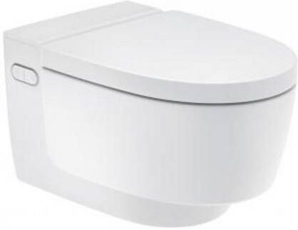 Geberit AquaClean Mera Comfort Douche WC geurafzuiging warme luchtdroging ladydouche softclose glans chroom afdekplaatje glans wit 146.210.21.1