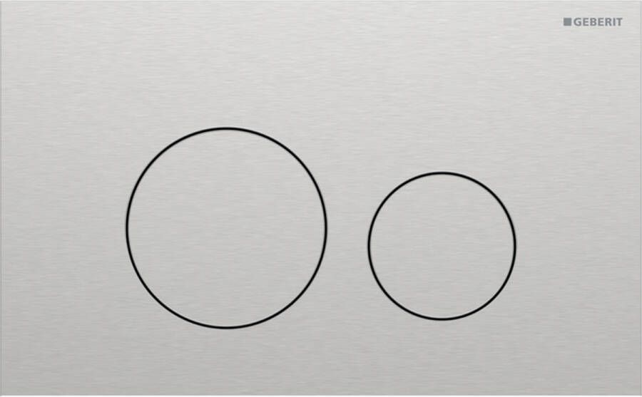 Geberit Drukplaat Sigma 40 2-toets Round RVS Geborsteld RVS