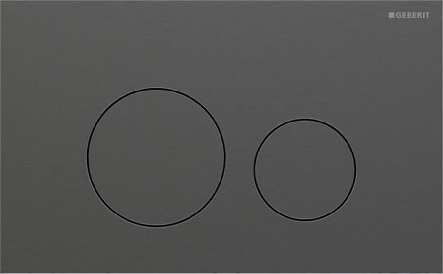 Geberit Drukplaat Sigma 40 2-toets Round RVS Zwart Chroom