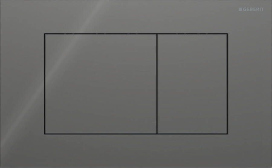 Geberit Sigma40 bedieningsplaat 2-toets spoeling vierkant glas lava 115.629.JK.1