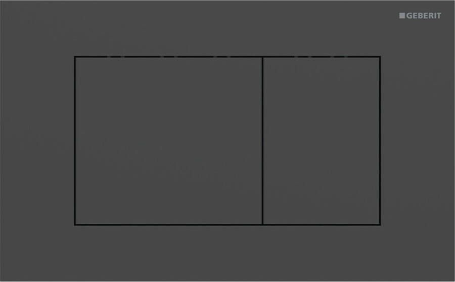 Geberit Sigma40 bedieningsplaat 2-toets spoeling vierkant matzwart e.t.c. 115.629.14.1