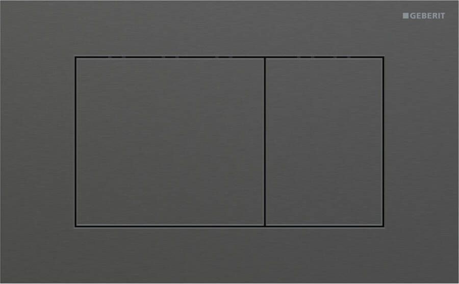 Geberit Drukplaat Sigma 40 2-toets Square RVS Zwart Chroom