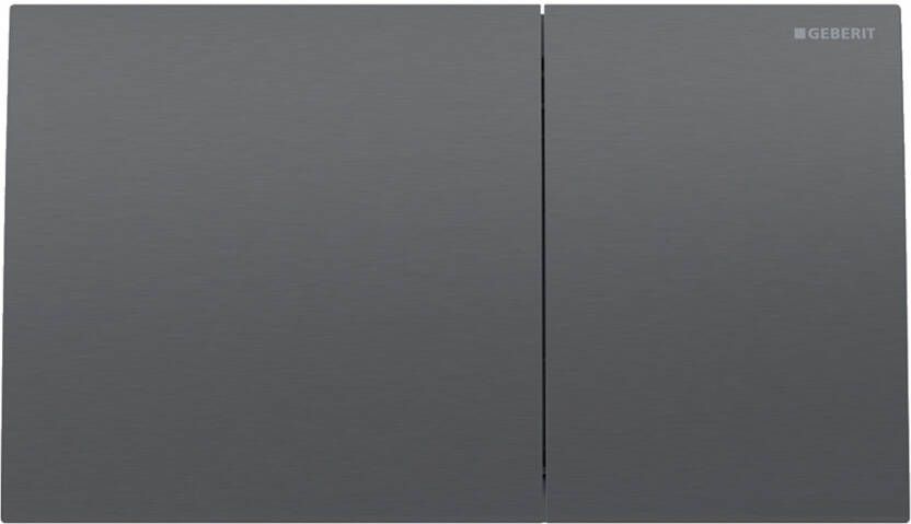 Geberit Sigma70 bedieningsplaat 2 toets zwart chroom geborsteld 115.622.qd.1