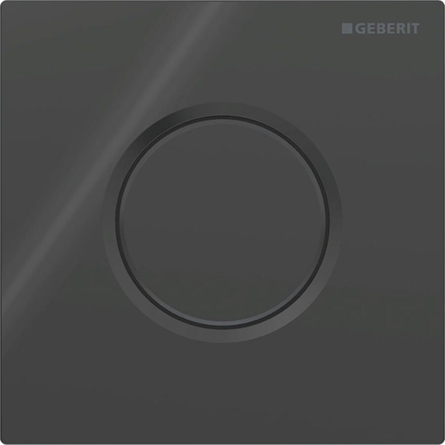 Geberit Bedieningsplaat Type 01 Pneumatisch Sqaure Ronde Knop Git Zwart
