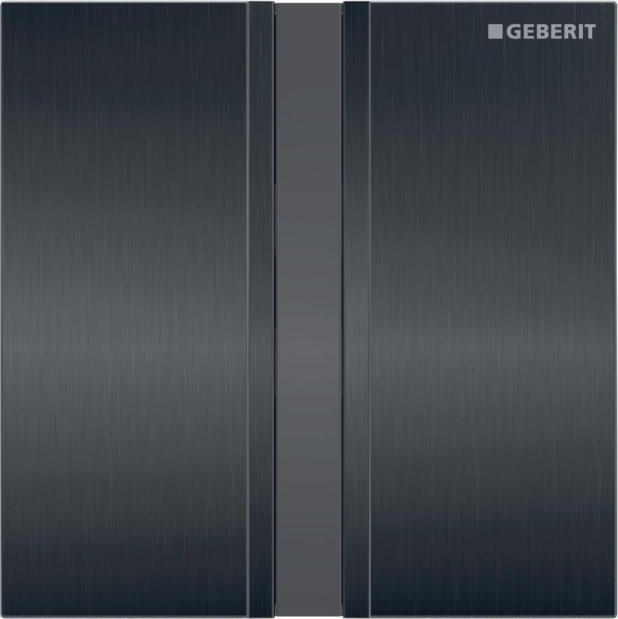 Geberit Type 50 urinoir bedieningsplaat elektronisch netvoeding easy-to-clean geborsteld zwart chroom