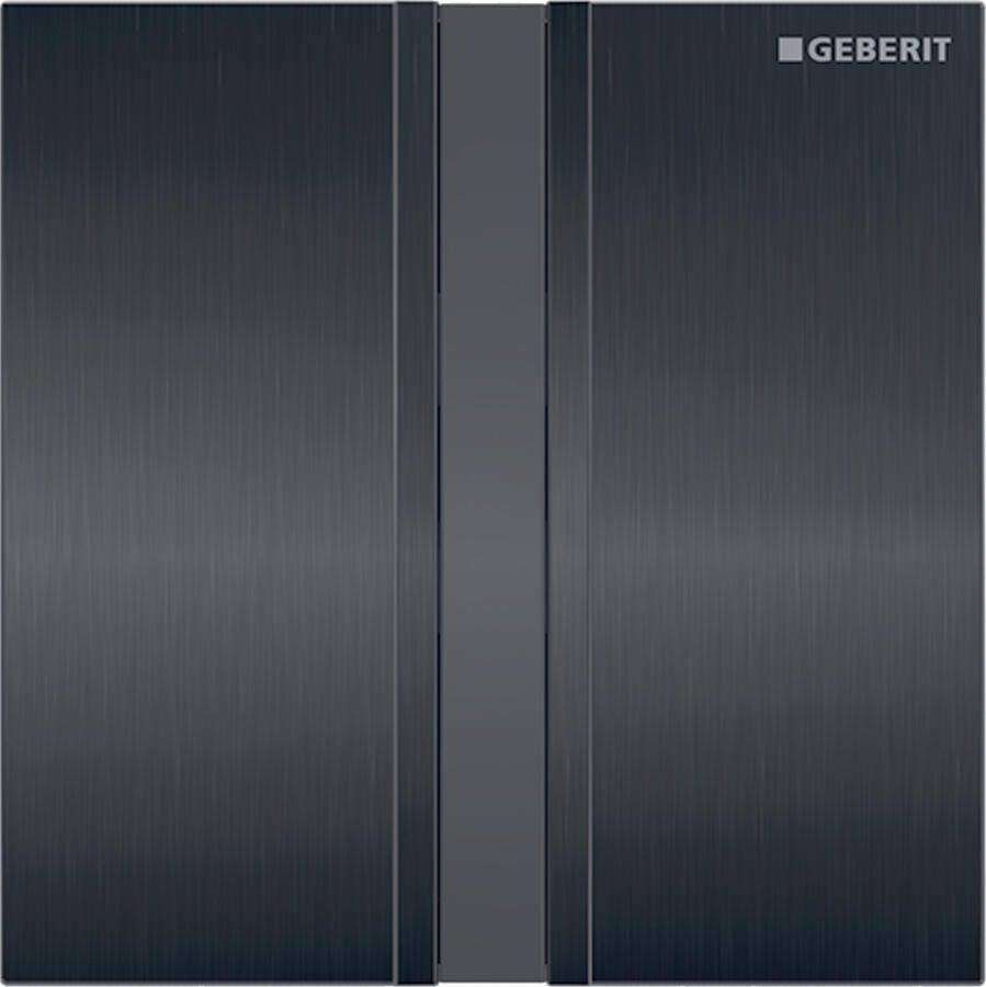 Geberit Type 50 urinoir bedieningsplaat elektronisch batterijvoeding easy-to-clean geborsteld zwart chroom