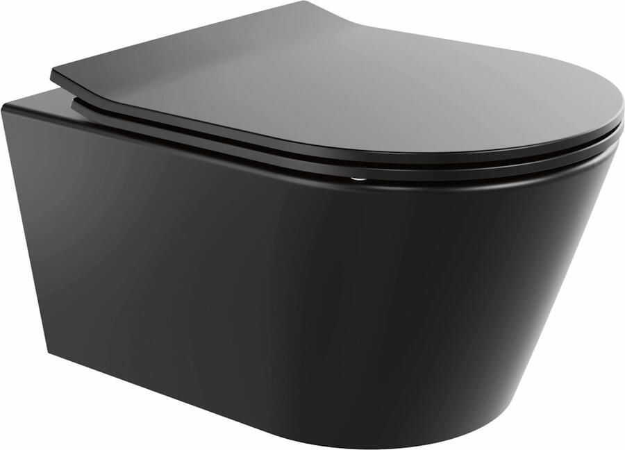 Geberit up320 Toiletset BWS Calitri Urb.y | Rimfree Compact | Mat Zwart | Sigma Drukplaat