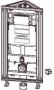 Geberit GIS easy Module voor Wand wc 120cm Sigma inbouwreservoir 12cm UP320 Hoekoplossing 442029005 - Thumbnail 1