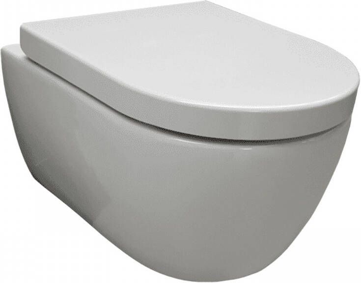 Sanilux Geberit UP100 Toiletset set31 Easy Flush Randloos 48cm compact met Delta drukplaat