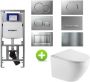 Geberit up320 Toiletset BWS Mudo | Randloos met Zitting | Mat Wit | Sigma Drukplaat - Thumbnail 1