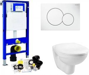 Geberit Up320 Toiletset 03 Megasplash Basic Smart Met Bril En Drukplaat Standaard Sigma 01 Wit 115770115