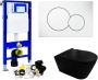 Geberit UP320 Toiletset set44 Civita Black Rimless Mat Zwart Met Sigma Drukplaat - Thumbnail 1