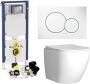 Geberit UP720 Toiletset Compleet | Inbouwreservoir | Sigma 8 Mudo Rimless | Met drukplaat | SET62 - Thumbnail 1