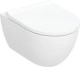 Geberit Acanto wc-pack hangend toilet 53 cm met KeraTect diepspoel TurboFlush en spoelrandloos met softclose en quick-release toiletzitting wit - Thumbnail 1