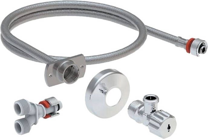 Geberit AquaClean wateraansluitset voor inbouwreservoirs 12cm t.b.v. AquaClean Tuma closetzittingen 147035001