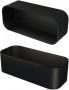 GEESA Frame Multibasket Planchet zwart rechthoekig kunststof 1x etage 80 x 250 x 111mm (HxBxD) - Thumbnail 1