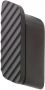 Geesa Shift handdoekhaak medium met diagonaal strepenpatroon 3 x 2 3 x 7 1 cm zwart metaal geborsteld - Thumbnail 1