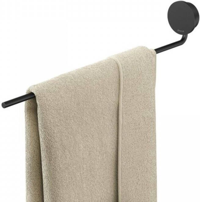 Geesa Opal Handdoekrek 1 Arm 2x40x7 1 cm Zwart