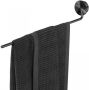 Geesa Opal 1-armige handdoekhouder 40 x 1 9 x 6 cm zwart metaal geborsteld - Thumbnail 1