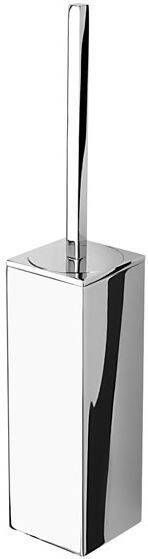Geesa Modern Art Toiletborstel met houder Chroom (witte borstelkop) 91351002