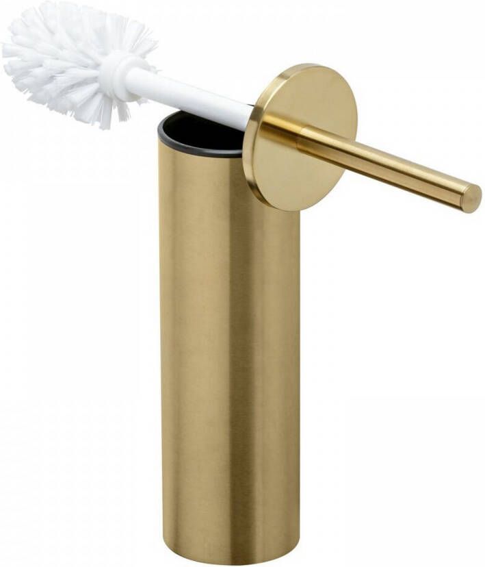 Geesa Nemox Toiletborstel vrijstaand witte borstelkop goud geborsteld 91651107