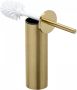 Geesa Nemox Toiletborstel vrijstaand witte borstelkop goud geborsteld 91651107 - Thumbnail 1