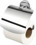 Geesa Hotel toiletrolhouder met klep 13 x 4 x 13 7 cm chroom - Thumbnail 1