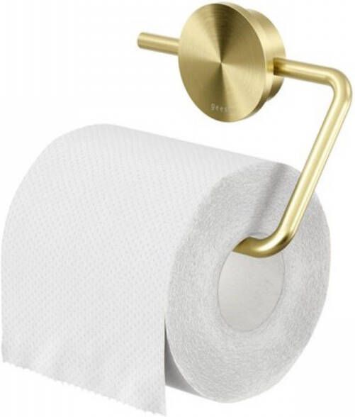 Geesa Opal toiletrolhouder zonder klep 13 8 x 1 9 x 11 3 cm goud geborsteld