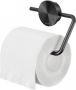 Geesa Opal toiletrolhouder zonder klep 13 8x1 9x11 3cm geborsteld metaal zwart - Thumbnail 1