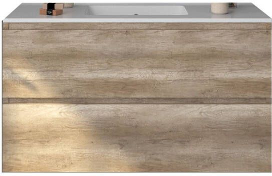 Gliss Design Badkamermeubelset Gliss Zeus 100 cm Oud Grijs Eiken